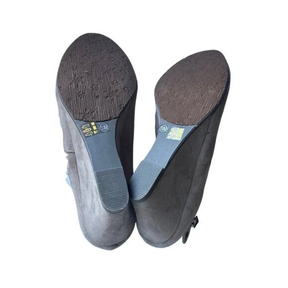 CL by Chinese Laundry Women's Valerie Wedge Boot Charcoal Super Gray Size 10 NEW - Picture 6 of 8